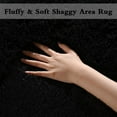 thumbnail image 2 of Homore Cute Fluffy Velvet Carpet Soft Washable Area Rugs for Bedroom/ Living Room Decoration,9'x12',Black, 2 of 9