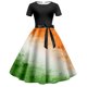 thumbnail image 1 of WILLBEST Vestidos Cortos Para Mujer Vestido Informal Retro Con Cordones Y Cuello Redondo Estampado Del Día De San Patricio Para Mujer 1298, 1 of 2