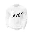 thumbnail image 2 of EchfiProm Mens T shirts Waffle Long Sleeve Shirts White Valentine Love Summer Tops for Adult Graphic XL, 2 of 8