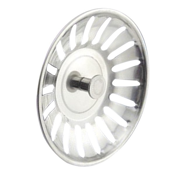 Bearachild Colador de fregadero de baño de 78MM, tapón de agua de acero inoxidable 304, tapón de filtro de agua para fregadero, accesorios para Cocina y Comedor PC 1