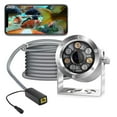 thumbnail image 1 of Barlus Hd Aquarium Poe Cámara Ip Subacuática Acero Inoxidable Marino 2592 * 1944 Cmos Lente De 2,8 Mm Con Luz De Relleno Cámara Impermeable Ip68 Con Cable De 32 Pies, 1 of 5