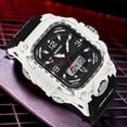 thumbnail image 6 of 2026 New Square Digital Watches for Men  Waterproof Unique Rectangle Watch Stopwatch Countdown Alarm Analog Silicone Strap, 6 of 7