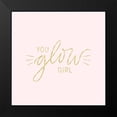thumbnail image 2 of Noonday Design 20x20 Black Modern Framed Museum Art Print Titled - You Glow Girl II, 2 of 5