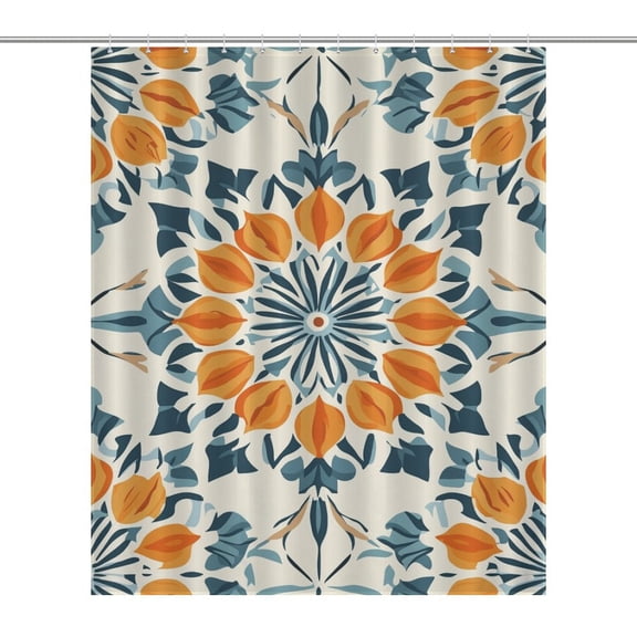 Bohemian Mandala (31) Shower Curtain Ornament Bathroom Curtains with Fabric Bathroom Decor