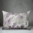 thumbnail image 3 of Creative Products Purple And Green Flowers With Abstract Drip 14 x 20 Spun Poly Pillow, 3 of 3
