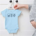 thumbnail image 5 of Crawl Walk Bike Street Sign Humor Romper Boys or Girls Infant Baby Brisco Brands 12M, 5 of 6