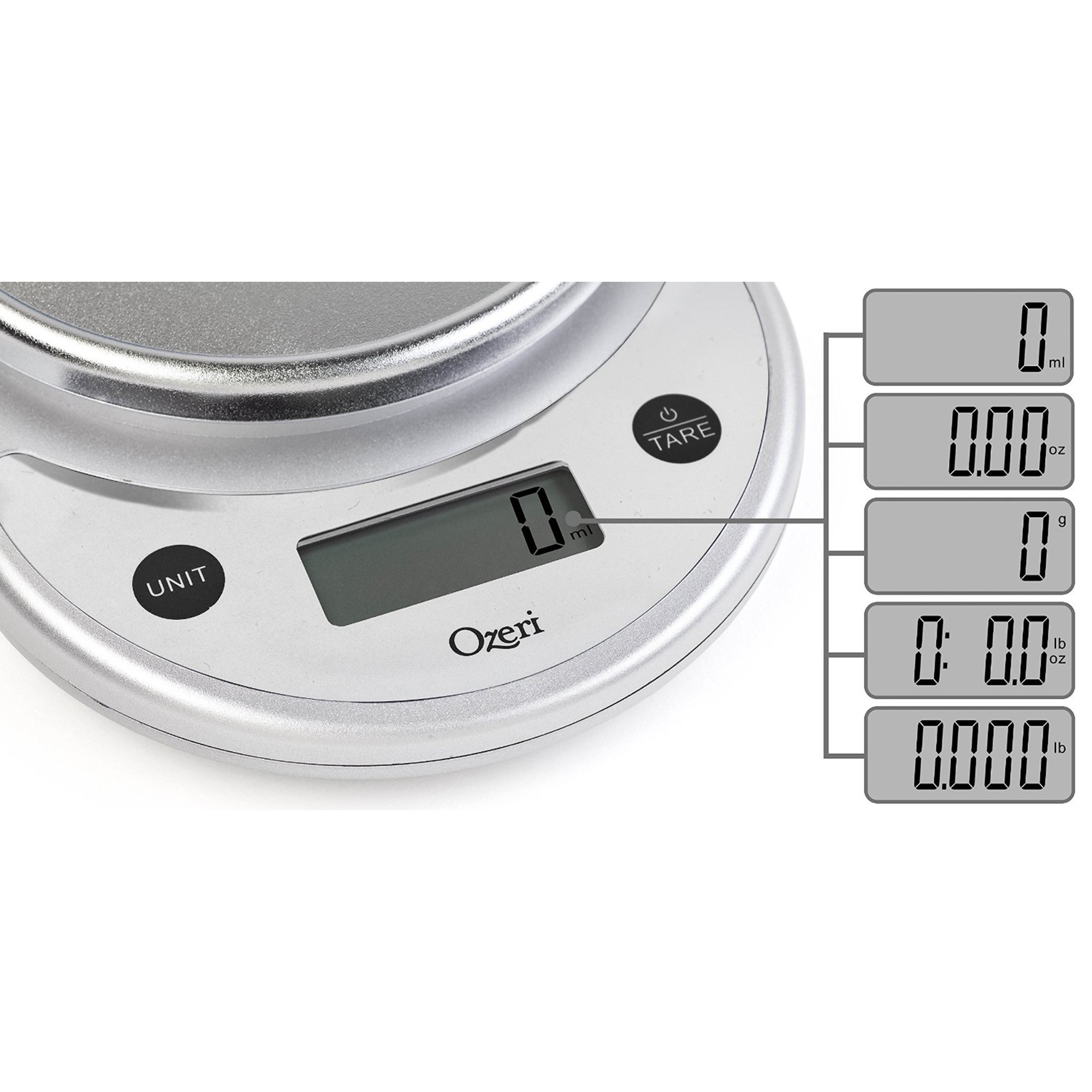 Ozeri Pronto Digital Kitchen Scale with Variable Graduation photo 2