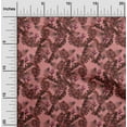 thumbnail image 2 of oneOone Georgette Viscose Maroon Fabric Tropical Craft Projects Decor Fabric Printed By The Yard 42 Inch Wide, 2 of 5