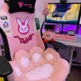 thumbnail image 4 of Ditucu Cojín Con Forma De Pata De Gato, Cojines Para Silla Kawaii, 27,5 X 23,6 Pulgadas, Cojín Para Asiento, Cómodo, Perezoso, Sofá, Oficina, Almohada Para Sillas De Juegos, Decoración De Habitación,, 4 of 5