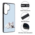 thumbnail image 2 of WIRESTER Shockproof Soft Rubber Cover Case for Samsung Galaxy S26 Ultra 6.9" 2026, French Bulldog Dog Lying Down Looking Up On Pale Aqua Background, 2 of 5