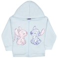 thumbnail image 1 of Sudadera con capucha Disney Lilo & Stitch con cremallera para niñas, color azul claro, talla 4, 1 of 7