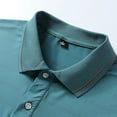 thumbnail image 4 of Mens Button Down Shirt Beach Attire Men Mens Shirts Tee Shirt Shirts Long Sleeve with Button Big And Tall Long Sleeve T for Men Bodysuit Crotch Corduroy Men's Advanced Ice Light Blue 4XL, 4 of 7