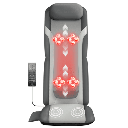 Snailax Shiatsu Back Massager with heat for Full Back & Neck, 3 Height Settings , Gifts