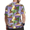 thumbnail image 2 of Wukai German Shepherd Dog Print Men's Short-Sleeved Mesh T-Shirt,Quick-Dry Short Sleeve Workout T-Shirt-XX-Large, 2 of 8