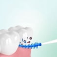 thumbnail image 2 of 200pcs Interdental Brushes Sticks Picks Blue Dental Floss Teeth Tooth Toothpick, 2 of 5