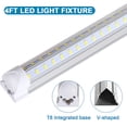 thumbnail image 7 of T8 4ft LED Shop Light Fixtures,Linkable, V Shape, 50W 5000K Daylight, 25-Pack, 7 of 7
