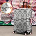 thumbnail image 4 of Gray Ethnic Feather Pattern Luggage Cover Fashion Suitcase Cover Baggage Covers Fit 25-28 Inch Luggage (Go Travel), 4 of 5