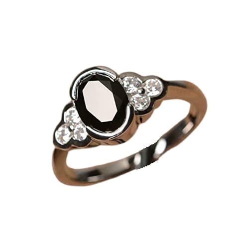 HeartsAndYou 1.2ct Engagement Ring for Women Oval Cut Moissanite Floral Bezel Set 18k White Gold Over Silver