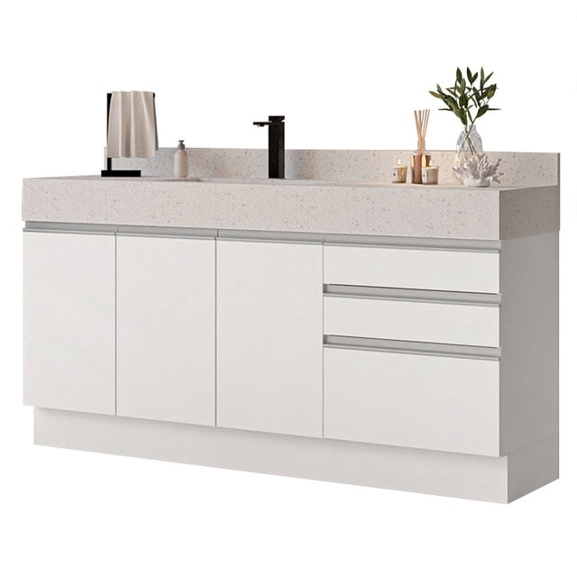 Mueble Madesa Modulo para Baño Gabinete Lavabo 180 cm BB
