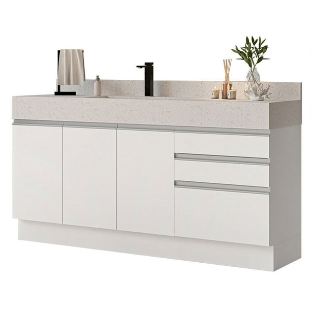 Mueble Madesa Modulo para Baño Gabinete Lavabo 180 cm BB