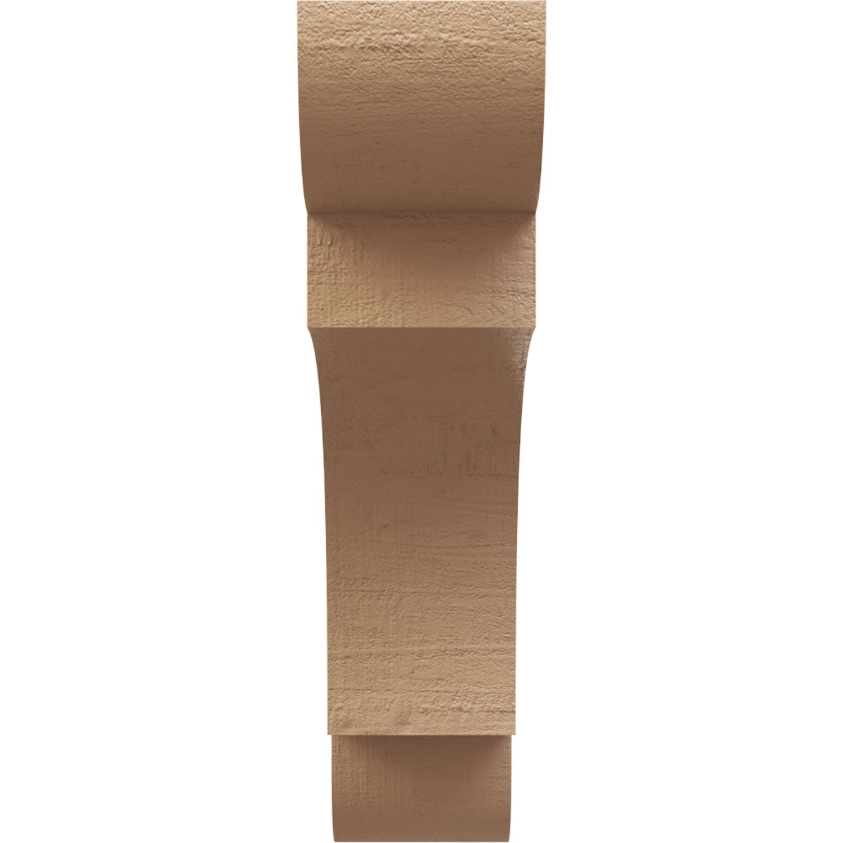 9"W x 36"D x 36"H Thin New Brighton Rough Cedar Woodgrain TimberThane Corbel, Primed Tan