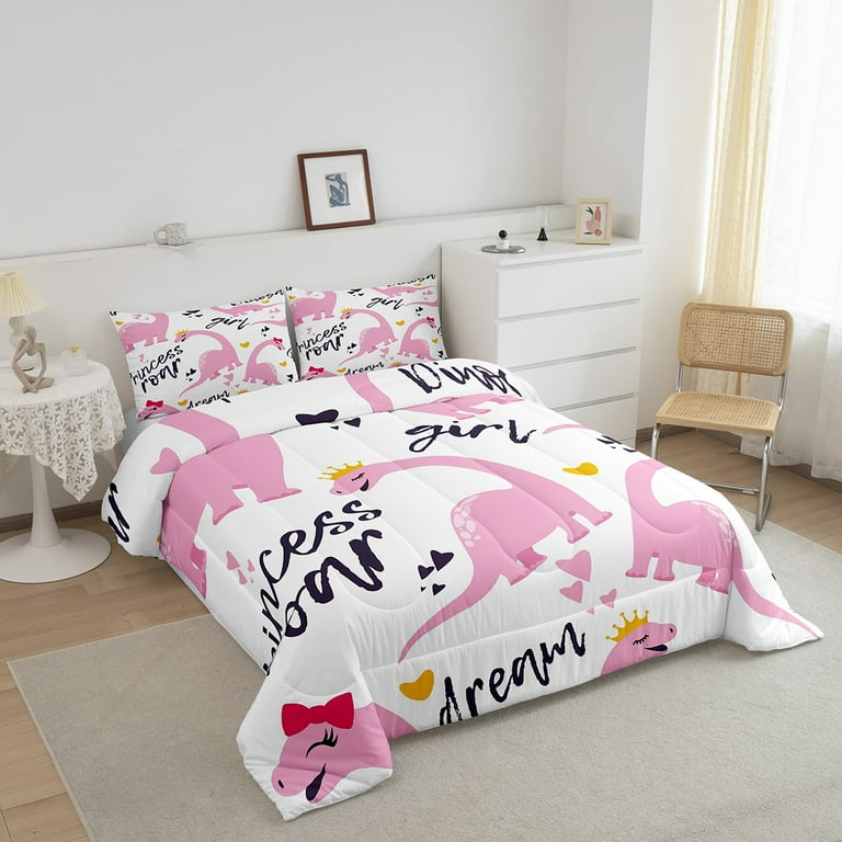 Pink dinosaur comforter hotsell
