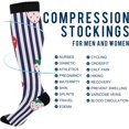 thumbnail image 4 of FREEAMG Strawberry Compression Socks Women Men Long Stocking (20-30mmHg) Travel Knee High Stockings for Athletic Sports,Running,Cycling,Nursing, 4 of 7