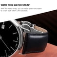 thumbnail image 4 of Genuine Leather Watch Strap Breathable Watchband Cozy Watch Replacement Strap, 4 of 8