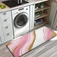 thumbnail image 3 of Pink Gold Marble Pattern Kitchen Rug Mat,Kitchen Runner Rugs Non Skid Washable,Decorative Kitchen Floor Mats for Kitchen,Sink,Laundry,17"x47.2", 3 of 7