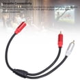 thumbnail image 4 of 1 Cable de Sonido Masculino A 2, Conector de Oro Chapado Dorado Cable de Sonido Masculino A Masculino enchufe y reproducir 11.8 Pulgadas Para Reproductor de CD, 4 of 7