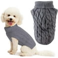 thumbnail image 1 of Suéteres para perros, jersey para perros, suéter mediano para perros, suéter de invierno para perros, abrigos para mascotas, ropa de moda para clima frío, prendas de punto de cuello alto, prendas de a, 1 of 5