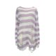 thumbnail image 1 of Sunloudy Camisa ahuecada para mujer, manga larga, cuello redondo, corte a rayas, tejido, informal, fiesta, otoño, primavera, tops Sunloudy  Tamaño medio, 1 of 8