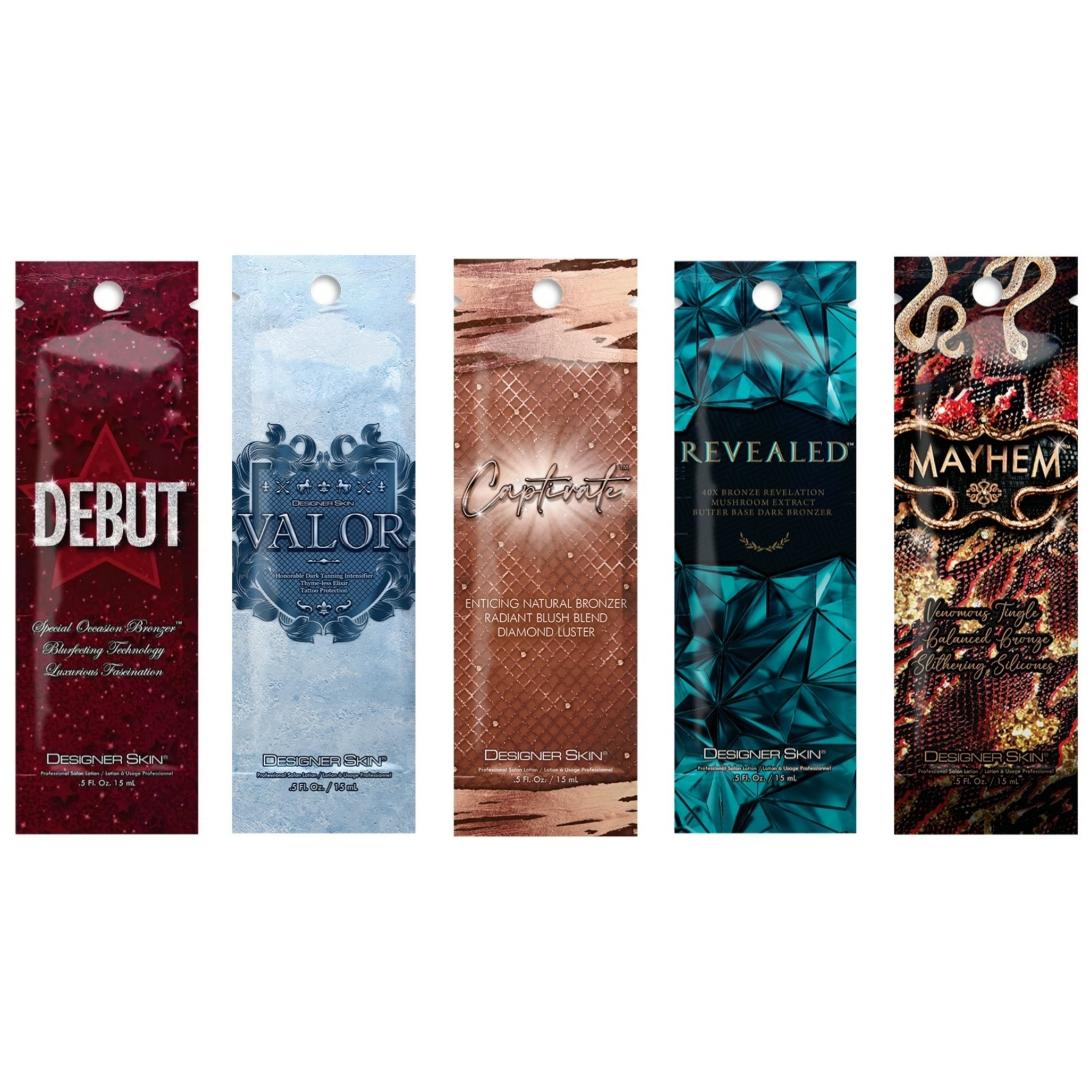 Designer Skin Tanning Lotion Packets (5 packets)