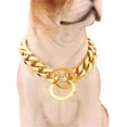 thumbnail image 1 of 15 Mm De Acero Inoxidable Pitbull Collar De Cadena De Perro, 1 of 5
