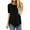 #1-Black, variant on SWQZVT Summer Tops for Women Short Sleeve T-shirts for Women Color Block Casual Tunic Crew Neck Cute Striped T Shirts Pinkbrown Tees Plus Size XXL