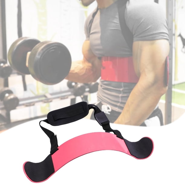 Arm Blaster para bíceps y tríceps, equipo de entrenamiento de brazos resistente para uso en gimnasios en casa. rosa