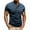 Navy, variant on WRKEKC Mens Short Sleeve Casual Shirts Solid Color Round Neck Half Button Pullover Shirt for Everyday Style