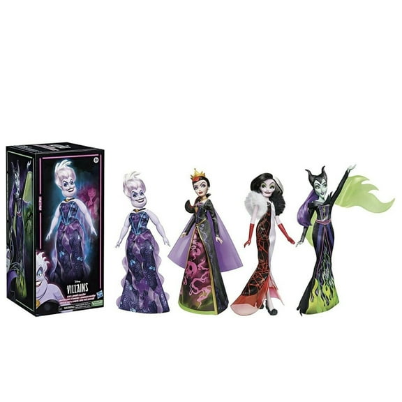 Disney Villains Black and Brights Collection 1 Pack 4 Dolls New with Box