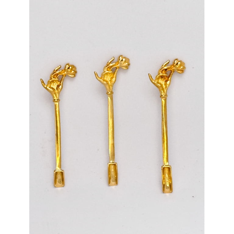 Medicine Spoons Miniature Spoon Kuripe Pipe for 0.5-1-1.5 gr