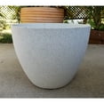 thumbnail image 2 of Exaco FM-WP17 Fiber Clay Planter, Spackled White - Medium & Large, 2 of 7