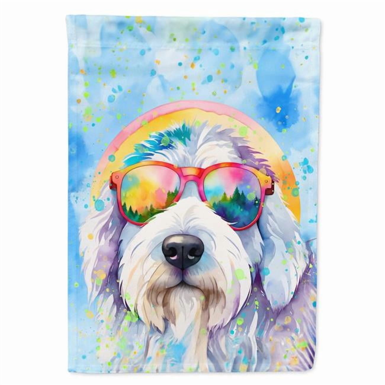 Chihuahua Hippie Dawg Garden Flag 11.25 in x 15.5 in