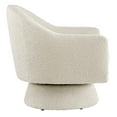 thumbnail image 3 of Modway Astral Upholstered Modern Boucle Fabric Swivel Chair in Ivory, 3 of 9