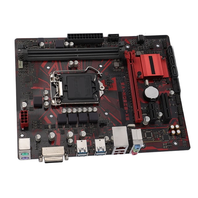 Placa Base De Escritorio EX-B250M-V3, Placa Base De Computadora DDR4 M-ATX De 2 Canales Salida DVI Eficiente CPU De 14 Nm Para El Trabajo