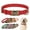 Red, variant on Beirui Custom PU Leather Dog Collar Personalized Name Buckle Adjustable XS-L Bulldog