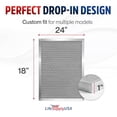 thumbnail image 6 of 18" x 24" x 1" Electrostatic Air Filter, MERV 8, Washable, Reusable Furnace AC/HVAC Filter, Energy Saving, Easy to Clean, Long-Lasting by LifeSupplyUSA, 6 of 7