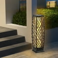 thumbnail image 5 of Gymax 2-Piece Solar-Powered Outdoor Floor Lamps IP65 Waterproof w/ Auto On/Off Light Mix Brown, 5 of 10