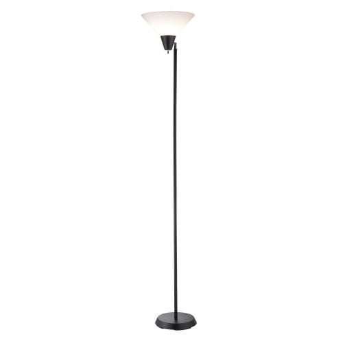 Adesso 3677 Swivel 1 Light 21" Tall Torchiere Floor Lamp with Acrylic Shade by Adesso