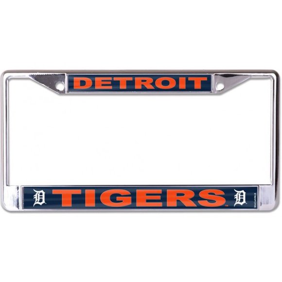 Cadre de Plaque d'Immatriculation Chromée au Laser Detroit Tigers