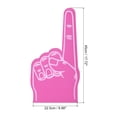 thumbnail image 2 of 18 Inch Foam Finger Number 1 DIY Blank Foam Hand Cheerleading for Athletics Sport Game Events, Rose Red 3 Pack, 2 of 6