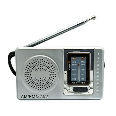 Milanix Small AM/FM Radio Portable Battery Operated with Best Reception ...